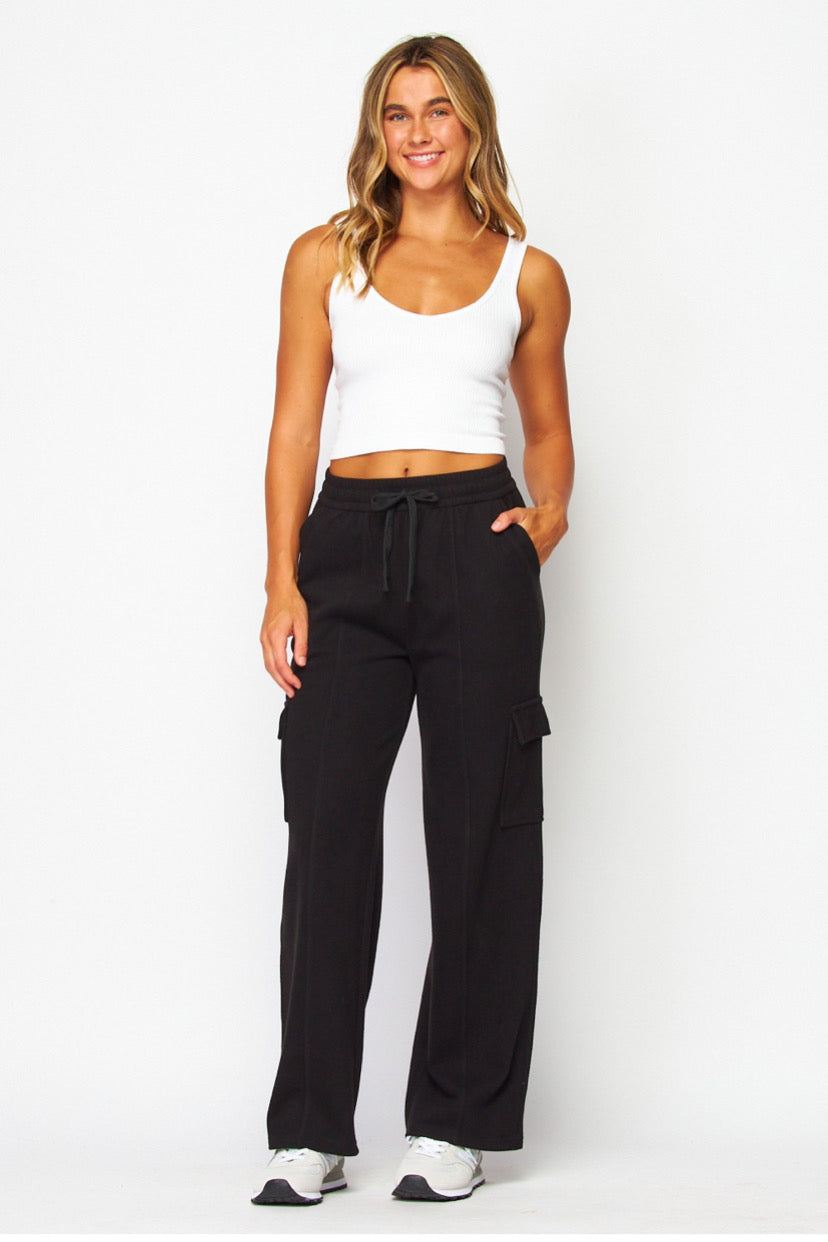 Cargo Sweatpants Black