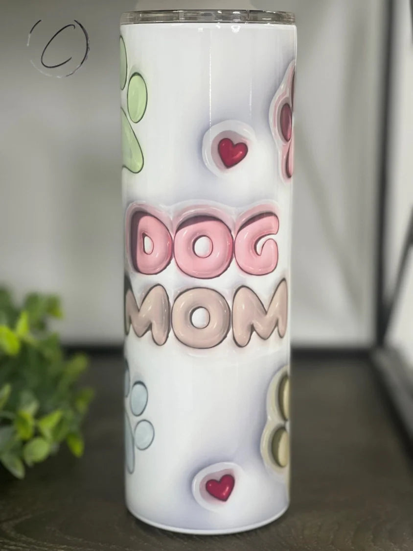 PREORDER: Dog Mom Bubble Skinny Tumbler