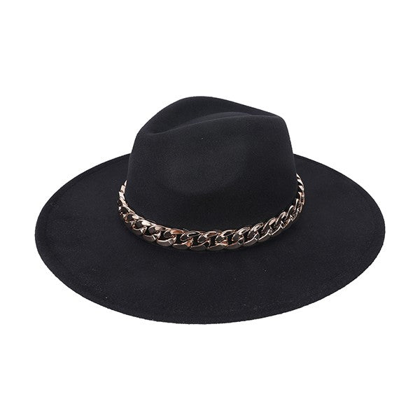 Fedora With Chain - envy boutique