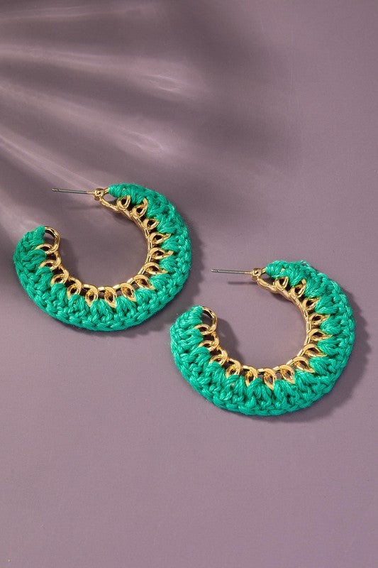 Cord Braided Earrings