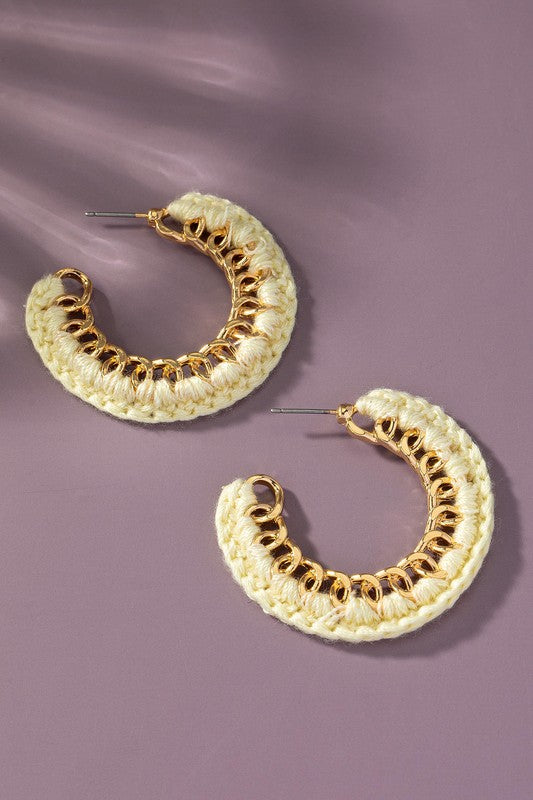 Cord Braided Earrings