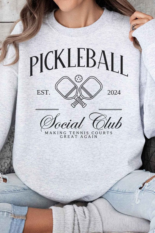 Pickleball Social Club Oversized Sweatshirt