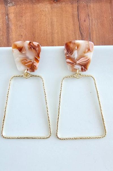 Ariana Earrings - Rust