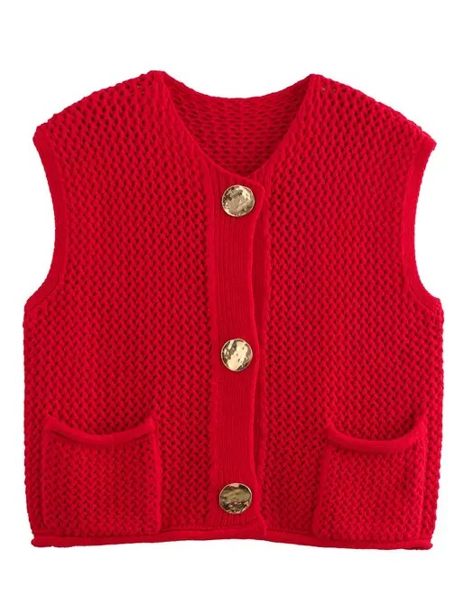 Knit sweater vest