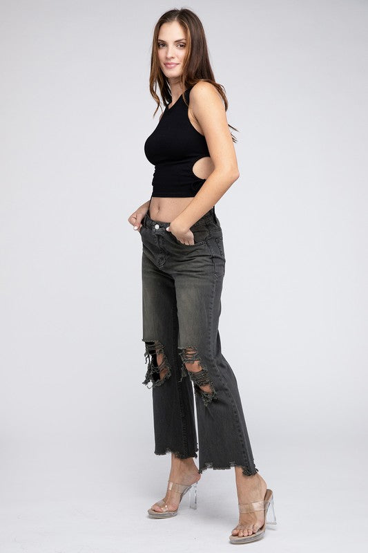 Fresno Vintage Washed Wide Leg Pants