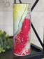 PREORDER: Red Rainbow Geode Skinny Tumbler