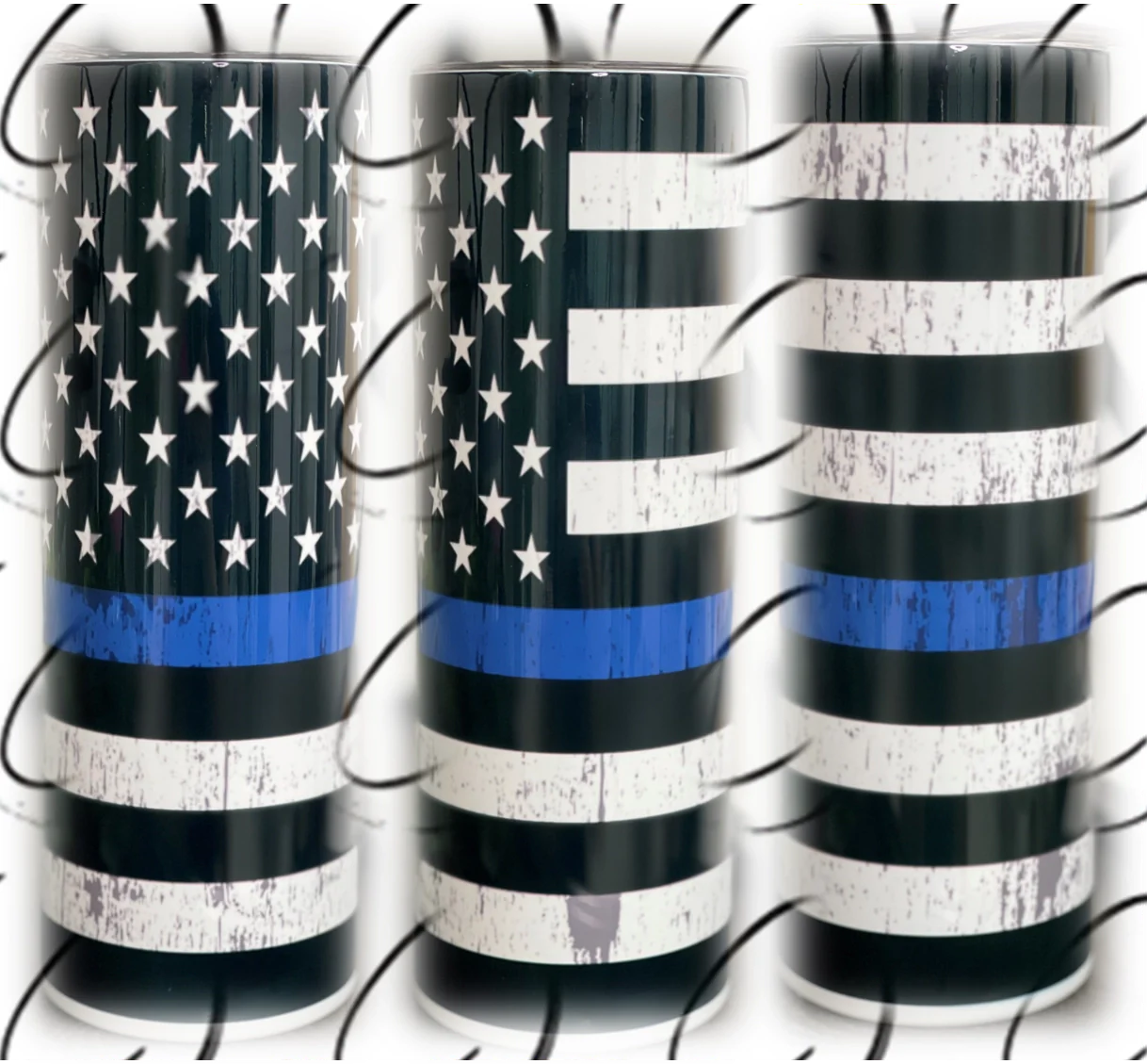 PREORDER: Thin Blue Line Skinny Tumbler