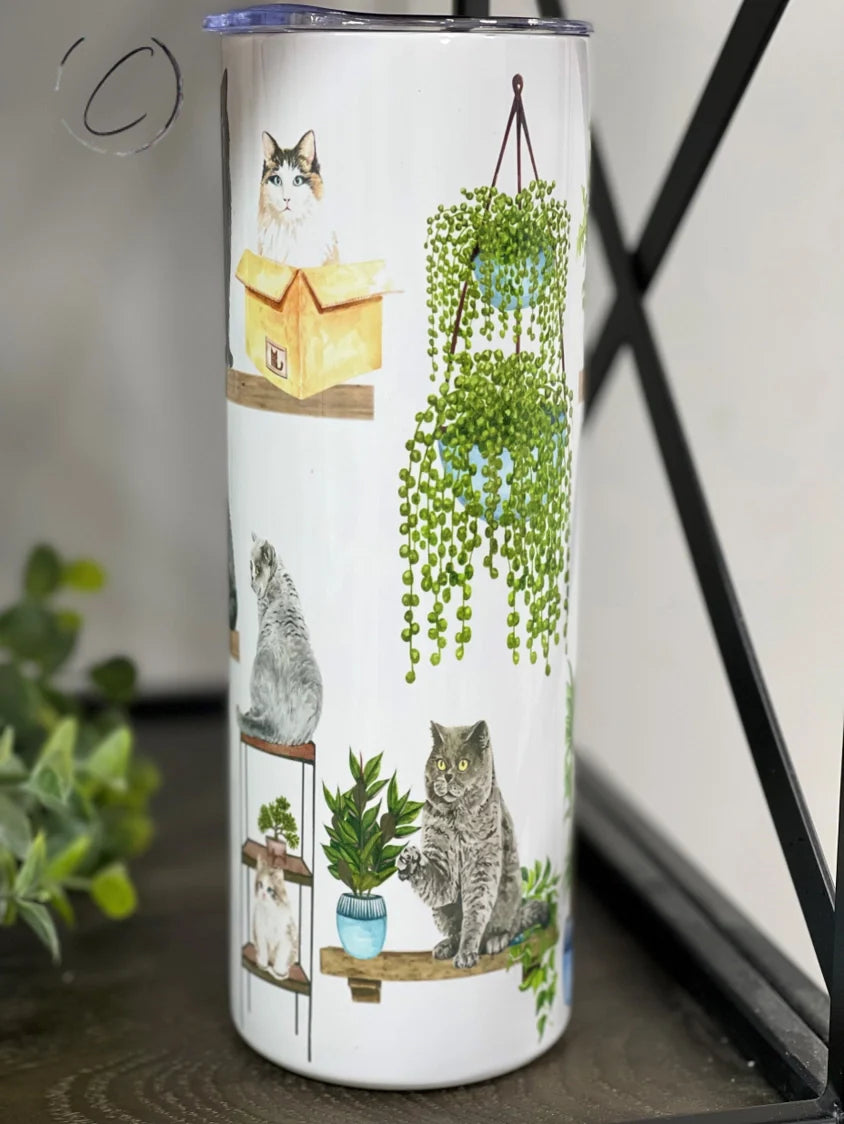 PREORDER: Crazy Cat Lady Skinny Tumbler